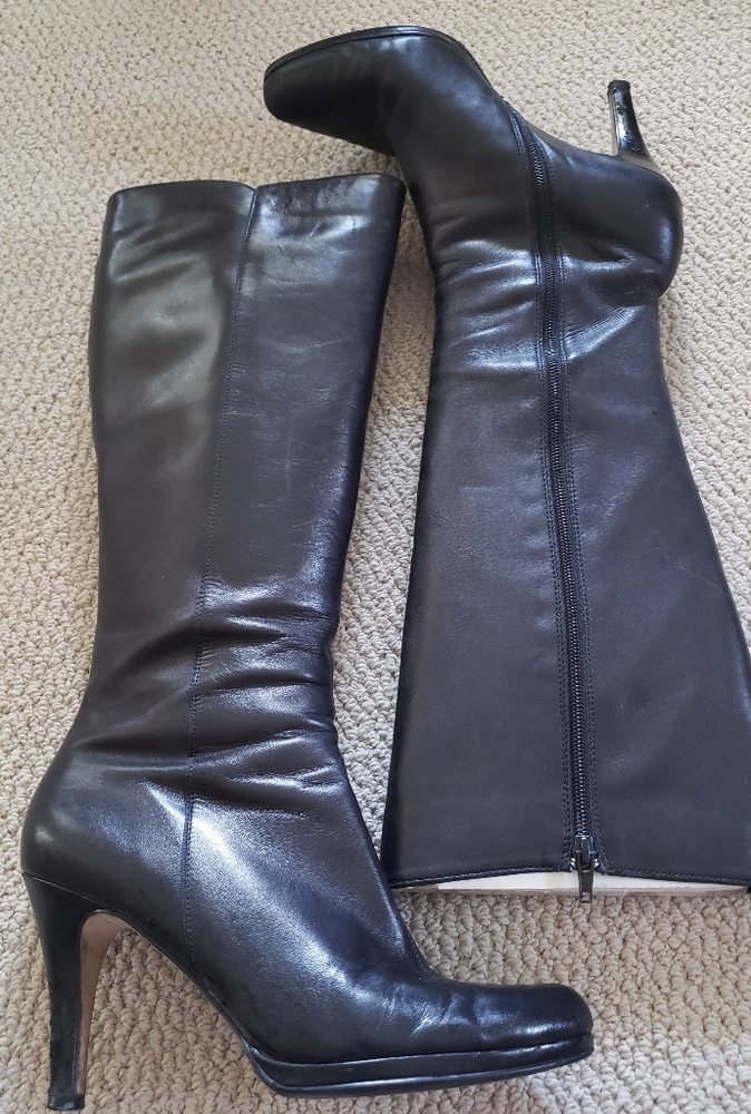 Tahari Tall Heel Black Boots